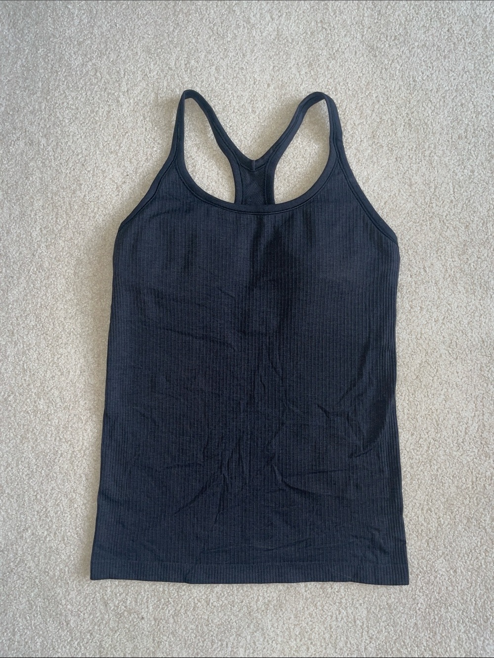 Black Lululemon Ebb to Street Tank Top Size 10